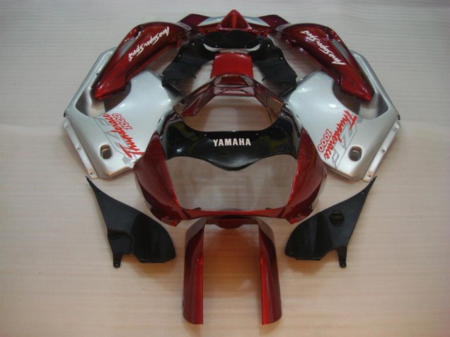 Preisgünstige Yamaha YZF 1000R Thunderace Motorrad Verkleidung 1997-2007 - Rot Silber Thunderace