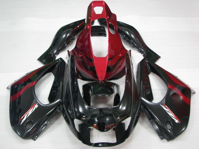 Preisgünstige Yamaha YZF 1000R Thunderace Motorrad Verkleidung 1997-2007 - Rot Schwarz