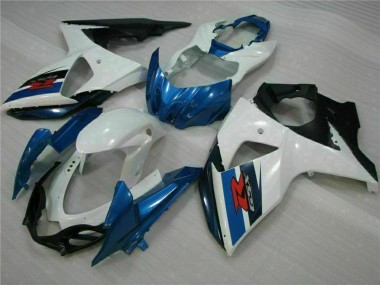 Preisgünstige Suzuki GSXR 1000 Abs Verkleidungen Kit 2009-2016 - Weiss Blau Schwarz