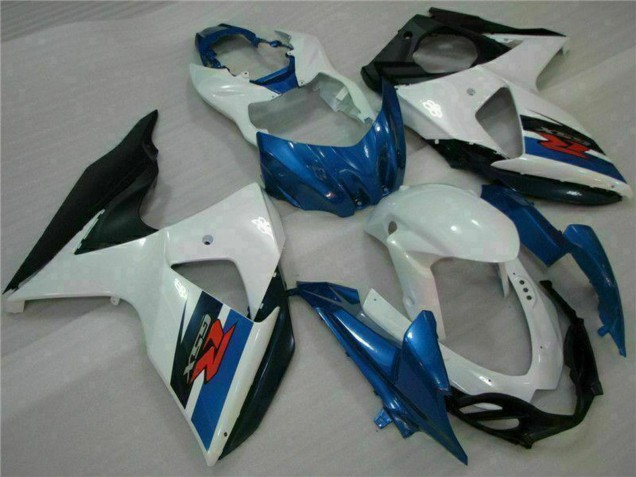 Preisgünstige Suzuki GSXR 1000 Abs Verkleidungen Kit 2009-2016 - Weiss Blau Schwarz