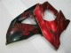 Preisgünstige Suzuki GSXR 1000 Motorrad Verkleidung 2009-2016 - Rot Glanzendes Schwarz