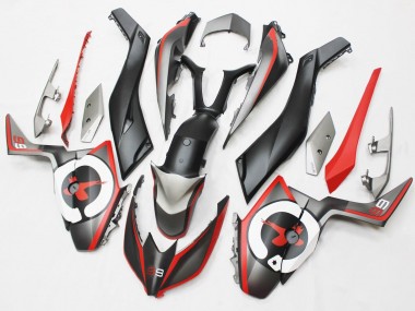 Preisgünstige Yamaha XMAX300 Motorrad Verkleidung 2017-2021 - Matt Schwarz Rot Grau 99