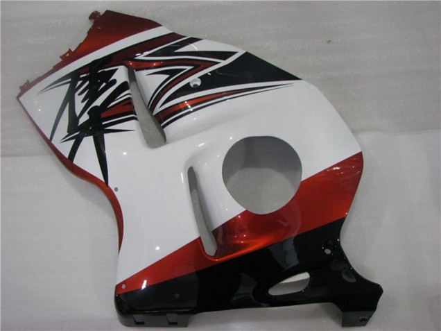 Preisgünstige Suzuki GSXR 1300 Hayabusa Motorrad Verkleidung 1996-2007 - Weiss Orange Schwarz