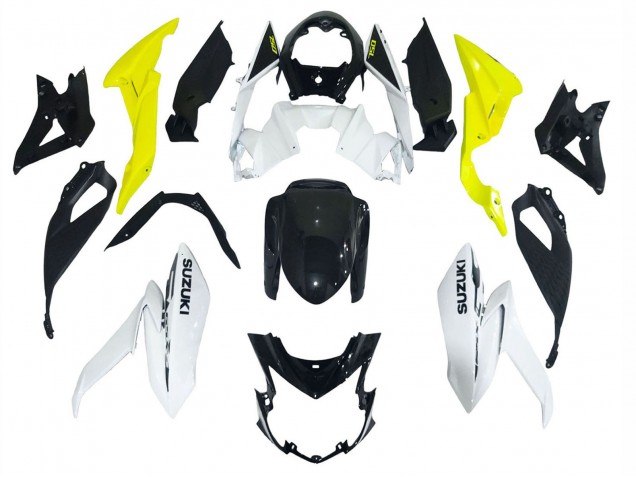 Preisgünstige Suzuki GSX-S 750 Motorrad Verkleidung 2017-2022 - Weiss Gelb