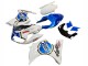 Preisgünstige Suzuki SV650 Motorrad Verkleidung 2003-2013 - Weiss Blau Lucky Strike Motul