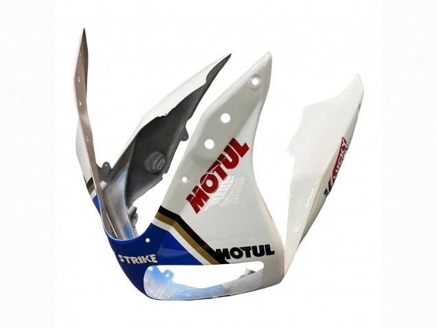 Preisgünstige Suzuki SV650 Motorrad Verkleidung 2003-2013 - Weiss Blau Lucky Strike Motul