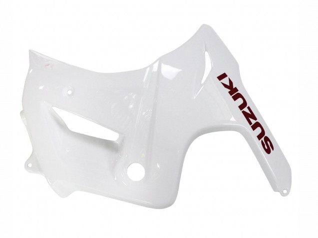 Preisgünstige Suzuki SV650 Motorrad Verkleidung 2003-2013 - Weiss mit Dunkel Rot Linie