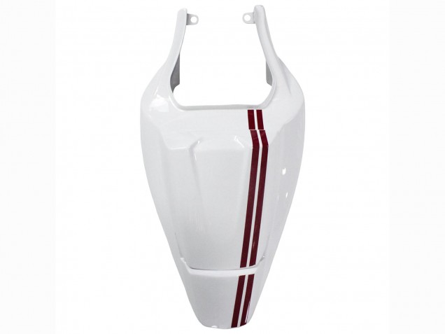 Preisgünstige Suzuki SV650 Motorrad Verkleidung 2003-2013 - Weiss mit Dunkel Rot Linie