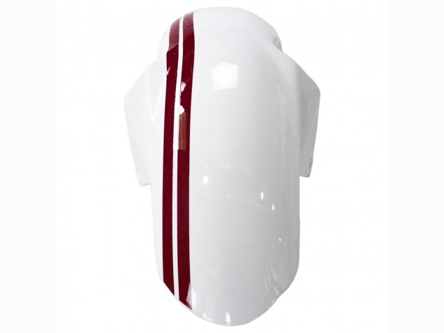 Preisgünstige Suzuki SV650 Motorrad Verkleidung 2003-2013 - Weiss mit Dunkel Rot Linie