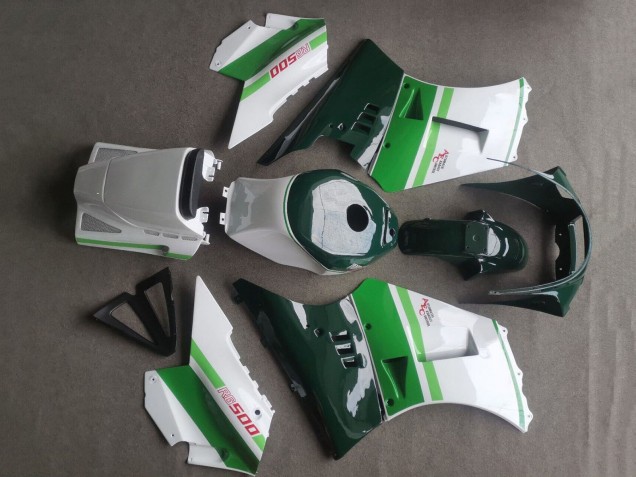 Preisgünstige Suzuki RG400 RG500 RG400/500 Motorrad Verkleidung 1984-1987 - Weiss Dunkel Grun