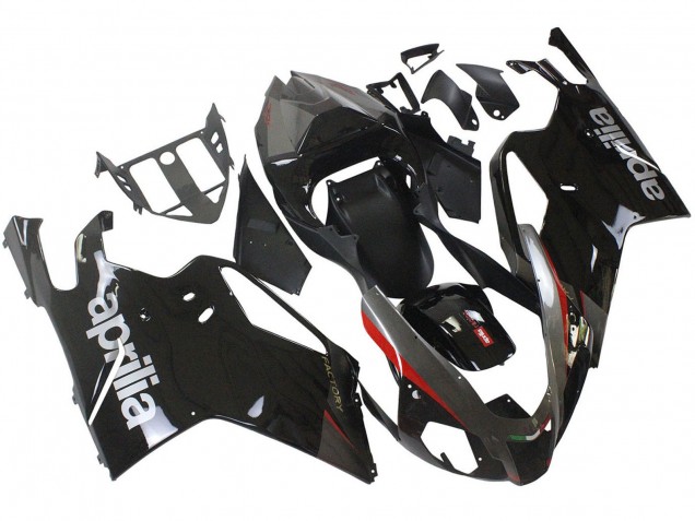 Preisgünstige Aprilia RSV1000 Motorrad Verkleidung 2003-2006 - Glanzendes Schwarz Grau Rot