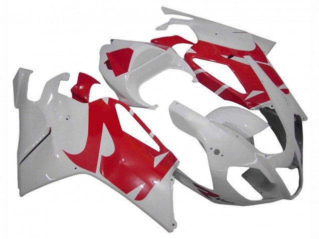 Preisgünstige Aprilia RSV1000 Motorrad Verkleidung 2003-2006 - Weiss Rot