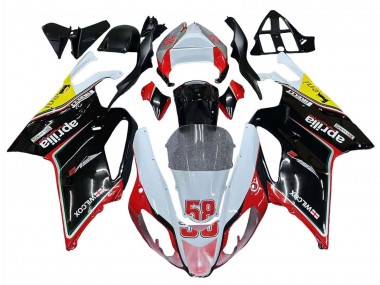 Preisgünstige Aprilia RSV1000 Motorrad Verkleidung 2003-2006 - Weiss Rot Schwarz Gelb 58