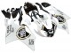 Preisgünstige Aprilia RSV1000 Motorrad Verkleidung 2003-2006 - Weiss Schwarz Lucky Strike Motul Michelin