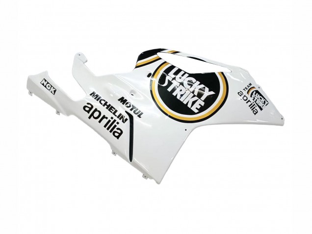 Preisgünstige Aprilia RSV1000 Motorrad Verkleidung 2003-2006 - Weiss Schwarz Lucky Strike Motul Michelin