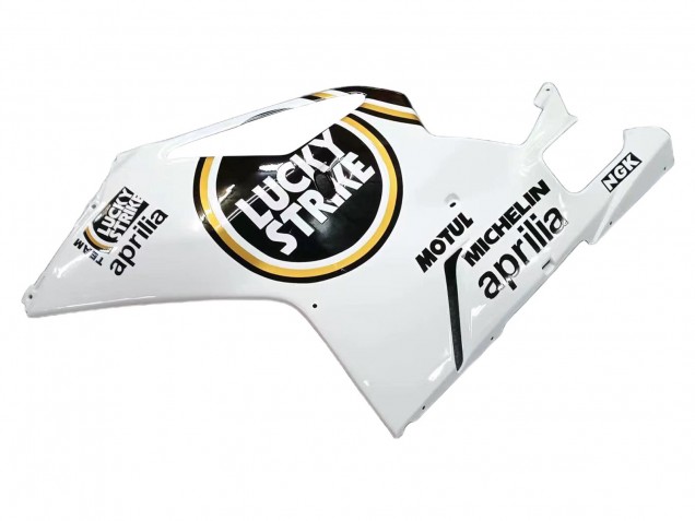 Preisgünstige Aprilia RSV1000 Motorrad Verkleidung 2003-2006 - Weiss Schwarz Lucky Strike Motul Michelin