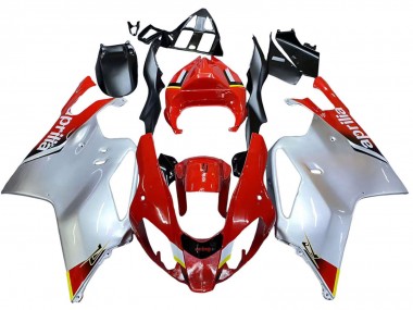Preisgünstige Aprilia RSV1000 Motorrad Verkleidung 2003-2006 - Weiss Rot Schwarz