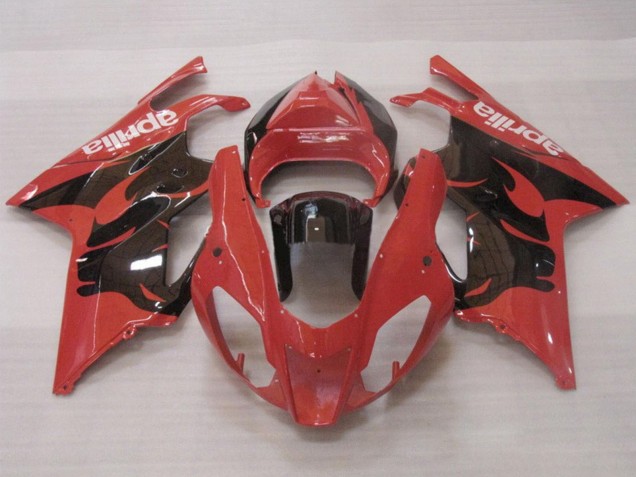 Preisgünstige Aprilia RSV1000 Motorrad Verkleidung 2003-2006 - Rot Glanzendes Schwarz