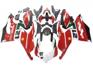 Preisgünstige Ducati Panigale V2 Motorrad Verkleidung 2020-2024 - Weiss Rot Grun Matt Schwarz Corse 21