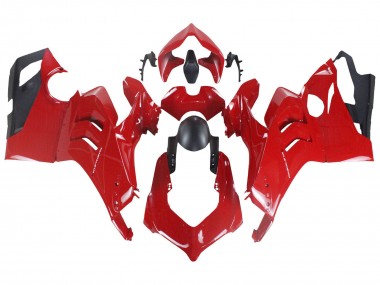 Preisgünstige Ducati Panigale V4 V4S Motorrad Verkleidung 2020-2021 - Rot Matt Schwarz