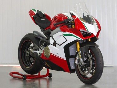Preisgünstige Ducati Panigale V4 V4S Motorrad Verkleidung 2018-2019 - Weiss Rot Grun Glanzendes Schwarz