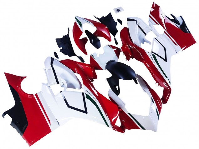Preisgünstige Ducati Panigale V4 V4S Motorrad Verkleidung 2018-2019 - Weiss Rot Grun Glanzendes Schwarz