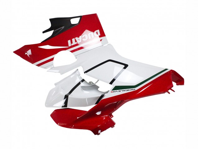 Preisgünstige Ducati Panigale V4 V4S Motorrad Verkleidung 2018-2019 - Weiss Rot Matt Schwarz