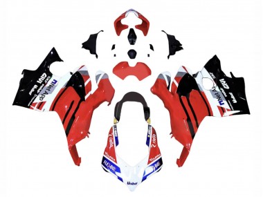 Preisgünstige Ducati Panigale V4 V4S Motorrad Verkleidung 2018-2019 - Rot Blau Glanzendes Schwarz Flex-Box Givi
