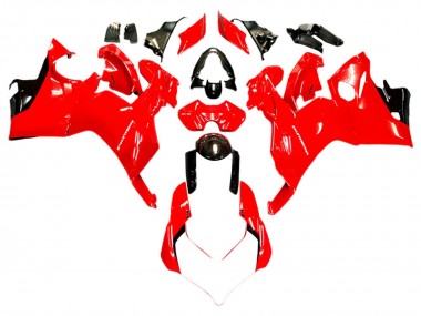 Preisgünstige Ducati Panigale V4 V4S Motorrad Verkleidung 2018-2019 - Weiss Rot Glanzendes Schwarz