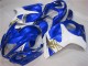 Preisgünstige Suzuki GSXR 1300 Hayabusa Motorrad Verkleidung 2008-2020 - Weiss Blau