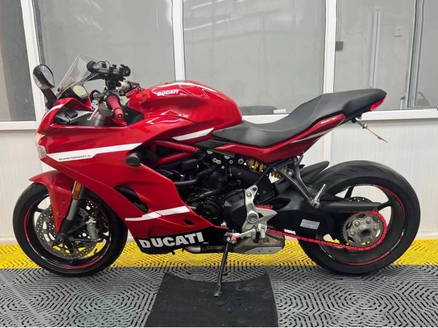 Preisgünstige Ducati Supersport 939/939S Motorrad Verkleidung 2017-2022 - Rot Weiss Schwarz