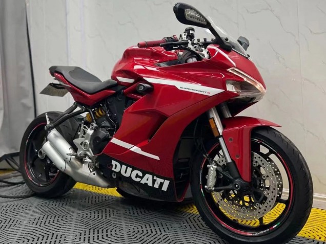 Preisgünstige Ducati Supersport 939/939S Motorrad Verkleidung 2017-2022 - Rot Weiss Schwarz