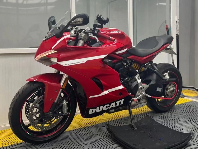 Preisgünstige Ducati Supersport 939/939S Motorrad Verkleidung 2017-2022 - Rot Weiss Schwarz