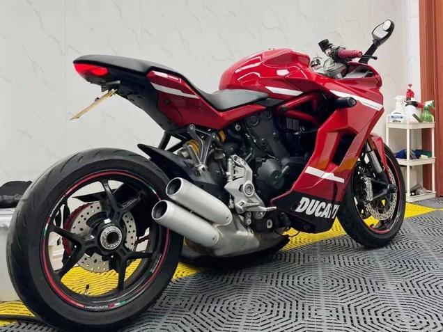 Preisgünstige Ducati Supersport 939/939S Motorrad Verkleidung 2017-2022 - Rot Weiss Schwarz