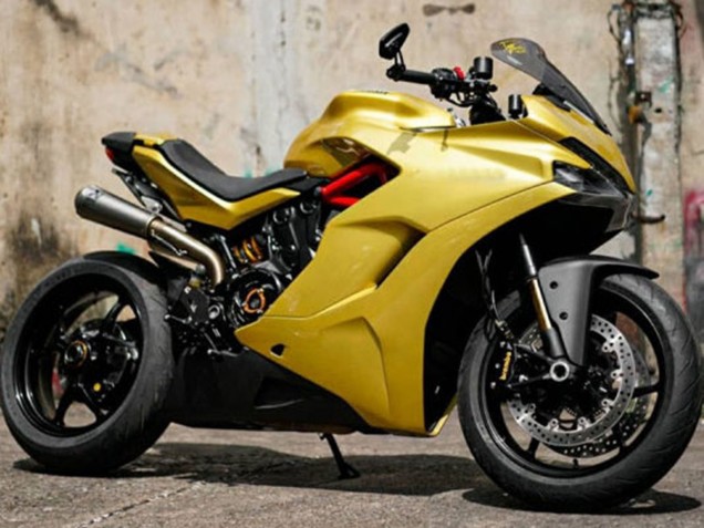 Preisgünstige Ducati Supersport 939/939S Motorrad Verkleidung 2017-2022 - Gelb