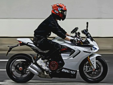 Preisgünstige Ducati 2021-2024 Ducati Supersport 950/950S Motorrad Verkleidung 2021-2024 - Weiss Schwarz