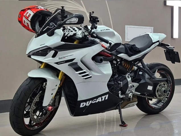 Preisgünstige Ducati 2021-2024 Ducati Supersport 950/950S Motorrad Verkleidung 2021-2024 - Weiss Schwarz