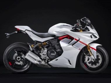 Preisgünstige Ducati 2021-2024 Ducati Supersport 950/950S Motorrad Verkleidung 2021-2024 - Weiss Silber Rot