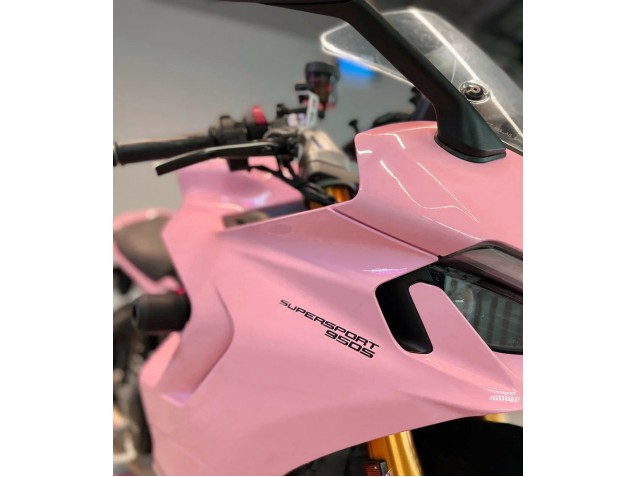 Preisgünstige Ducati 2021-2024 Ducati Supersport 950/950S Motorrad Verkleidung 2021-2024 - Rosa Schwarz