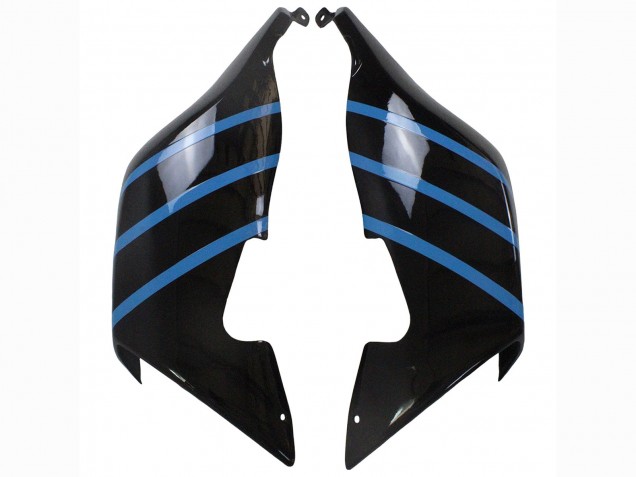 Preisgünstige BMW K1200S Motorrad Verkleidung 2005-2010 - Glanzendes Schwarz Matt Schwarz Blau Linie