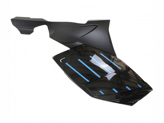 Preisgünstige BMW K1200S Motorrad Verkleidung 2005-2010 - Glanzendes Schwarz Matt Schwarz Blau Linie