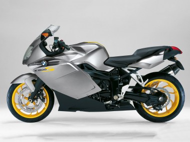 Preisgünstige BMW K1200S Motorrad Verkleidung Kit 2005-2010 - Silber Gelb Schwarz