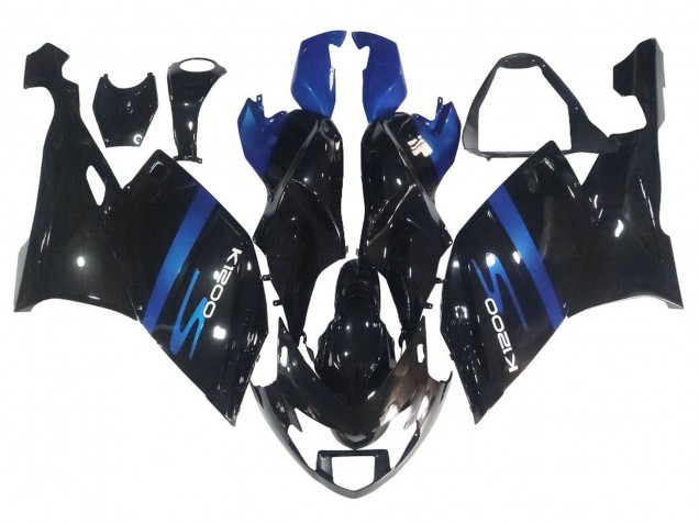 Preisgünstige BMW K1200S Motorrad Verkleidung 2005-2010 - Blau Glanzendes Schwarz
