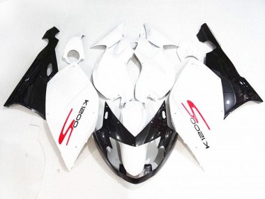 Preisgünstige BMW K1200S Motorrad Verkleidung 2005-2010 - Weiss Glanzendes Schwarz