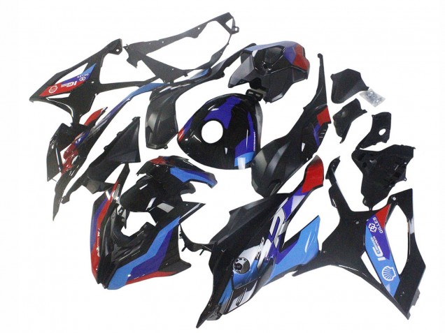 Preisgünstige BMW S1000RR Motorrad Verkleidung 2023-2024 - Schwarz Blau Rot