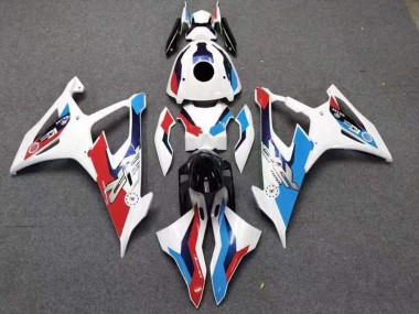 Preisgünstige BMW S1000RR Motorrad Verkleidung 2019-2022 - Weiss Rot Blau