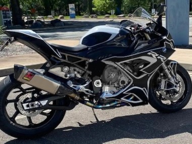 Preisgünstige BMW S1000RR Motorrad Verkleidung 2019-2022 - Schwarz Weiss