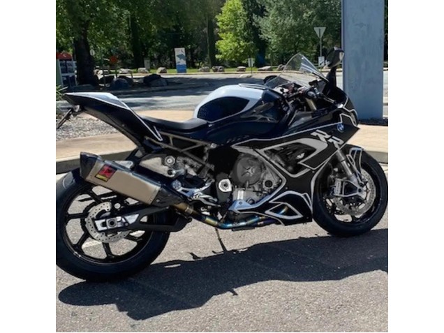 Preisgünstige BMW S1000RR Motorrad Verkleidung 2019-2022 - Schwarz Weiss