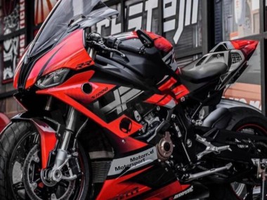 Preisgünstige BMW S1000RR Motorrad Verkleidung 2019-2022 - Schwarz Rot Grau