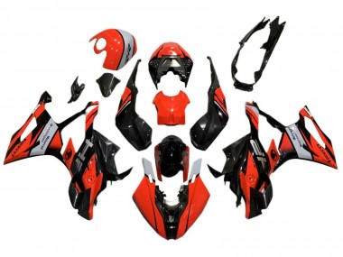 Preisgünstige BMW S1000RR Motorrad Verkleidung 2019-2022 - Schwarz Rot Grau